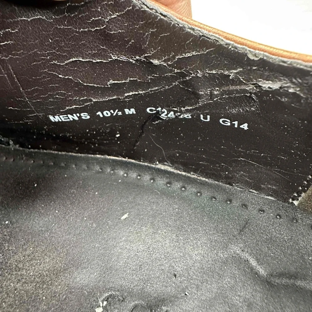 Cole Haan Shoes Men's 10.5 M Brown Leather Wingtip Lace Up Oxford‎ Career Dressy